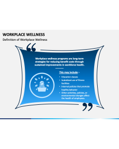 Workplace Wellness PPT Slide 1