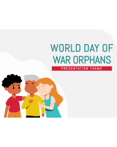 World Day of War Orphans PPT Slide 1