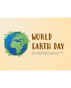 World Earth Day PPT Slide 1