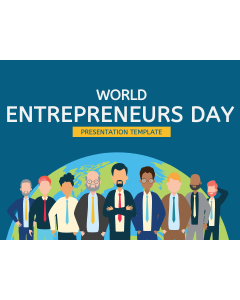 World Entrepreneurs Day PPT Slide 1
