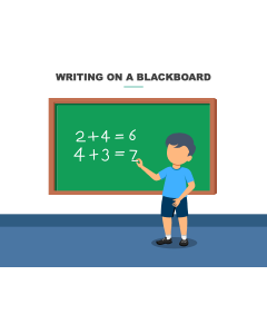Writing on a Blackboard PPT Thumbnail
