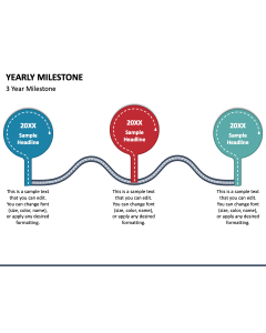 Yearly Milestone PPT Slide 1