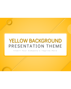 Miniatura de PowerPoint con tema de fondo amarillo