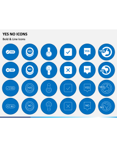 Yes No Icons PPT Slide 1