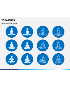 Yoga Icons PPT Slide 1