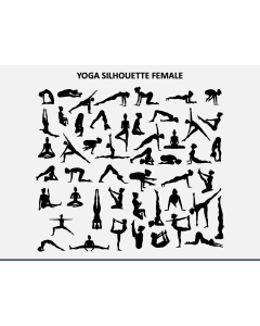 Yoga Silhouette PPT Slide 1