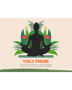 Yoga Theme PPT Slide 1