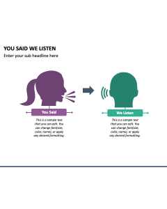 You Said We Listen PPT Slide 1