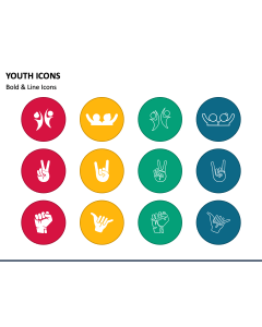 Youth Icons PPT Slide 1