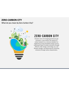 Zero-Carbon City PPT Slide 1