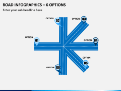 Road Infographics – 6 Options PPT Slide 1