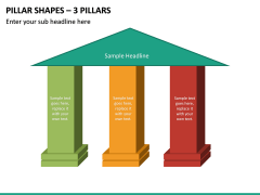 Pillar Shapes – 3 Pillars PPT slide 2
