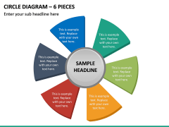 Circle Diagram – 6 Pieces PPT Slide 2