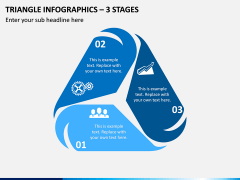 Triangle Infographics – 3 Stages PPT Slide 1