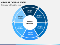 Circular Cycle – 6 Stages PPT Slide 1