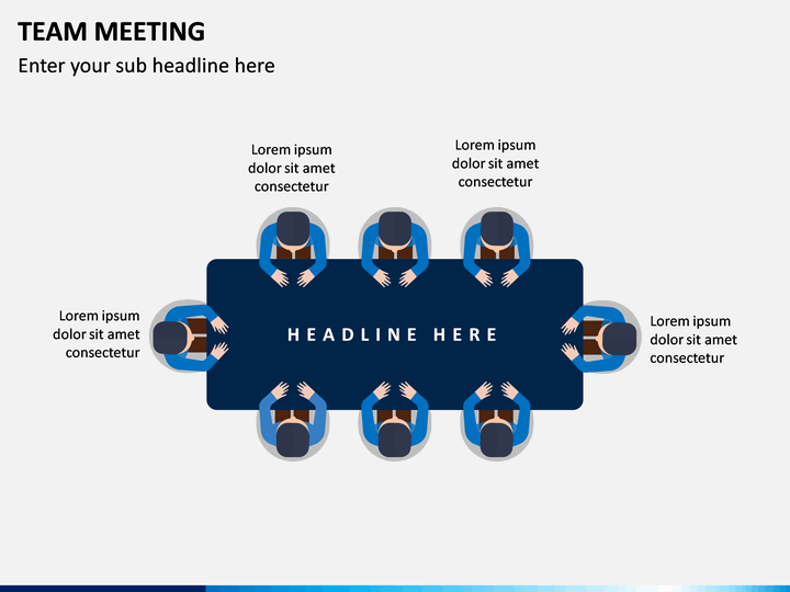 Team Meeting Powerpoint Template Sketchbubble