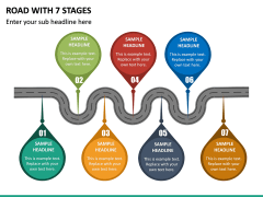 Road With 7 Stages PPT Slide 2