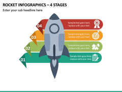 Rocket Infographics – 4 Stages PPT Slide 2