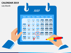 Calendar 2019 - Type 1 PPT Slide 7