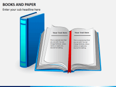 Books and paper PPT slide 2