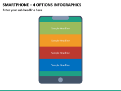Smartphone – 4 Options Infographics PPT slide 2