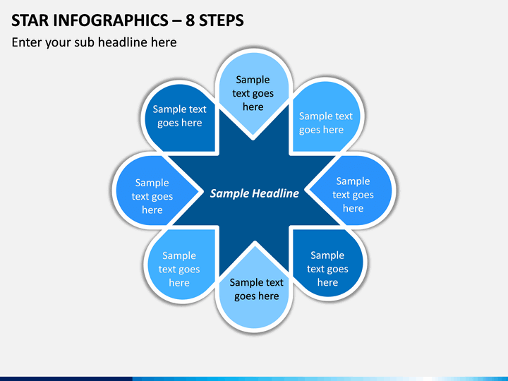 Star Infographics – 8 Steps PPT slide 1