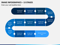 Snake Infographics – 13 Stages PPT slide 1