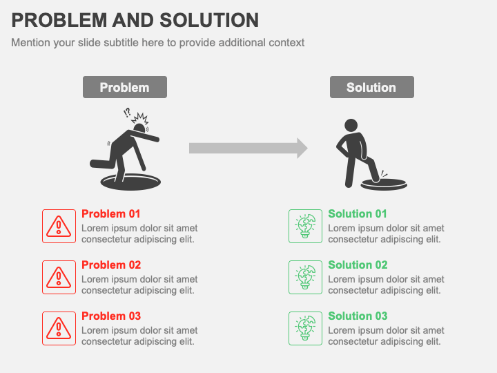 Problem and Solution PowerPoint and Google Slides Template - PPT Slides