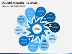 Call Out Network – 10 Stages PPT Slide 1