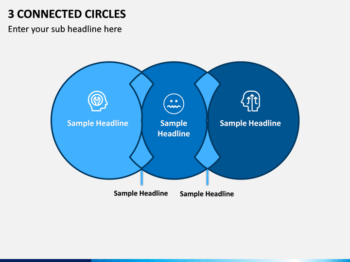 3 Connected Circles PPT slide 1