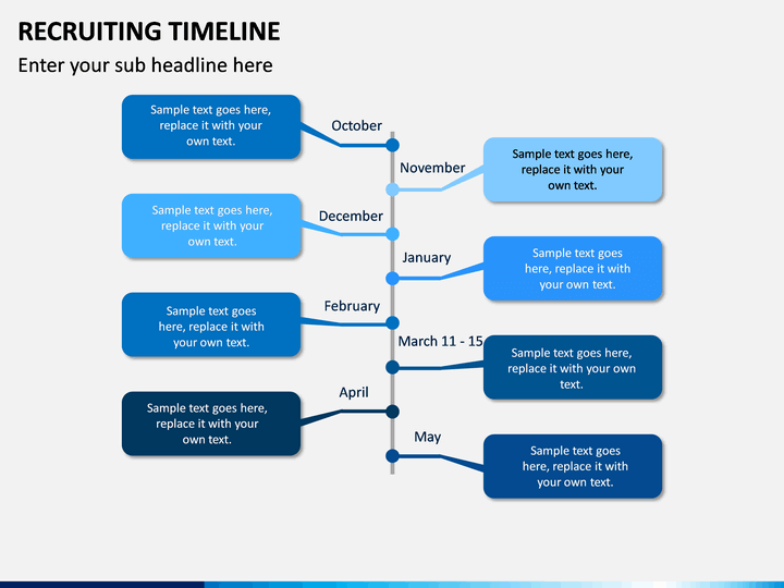 Recruiting Timeline PowerPoint Template | SketchBubble