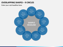 Overlapping Shapes – 9 Circles PPT Slide 1