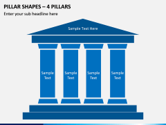 Pillar Shapes – 4 Pillars PPT slide 1