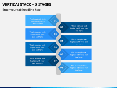 Vertical Stack – 8 Stages PPT Slide 1