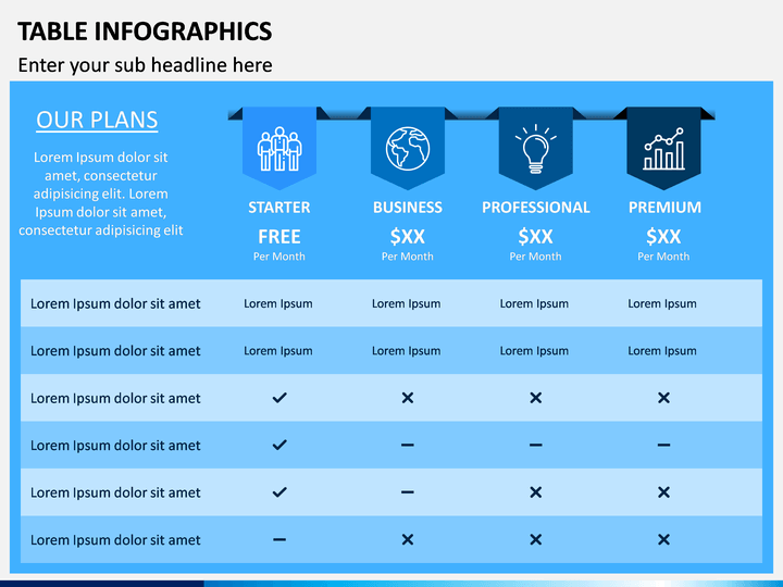 infographic table template powerpoint free