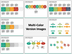 Work Process Steps Multicolor Combined