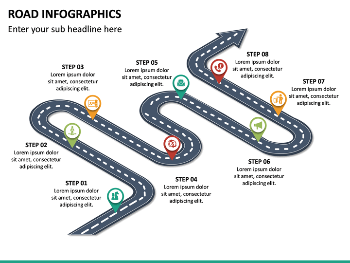 roadmap infographic template ppt