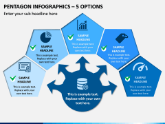 Pentagon Infographics – 5 Options PPT Slide 1