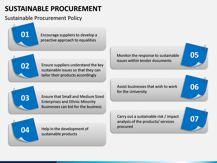 sustainability and procurement method