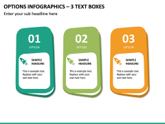 Options Infographics – 3 Text Boxes PPT Slide 2
