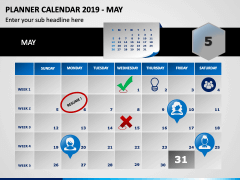 Planner Calendar 2019 PPT Slide 5