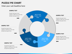 Puzzle pie chart PPT slide 9
