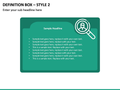 Definition Box – Style 2 PPT slide 2