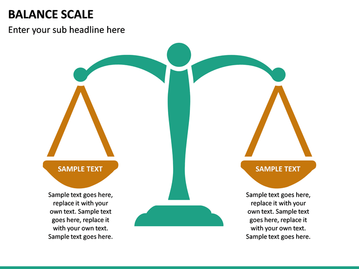 Balance Scale PowerPoint Template SketchBubble