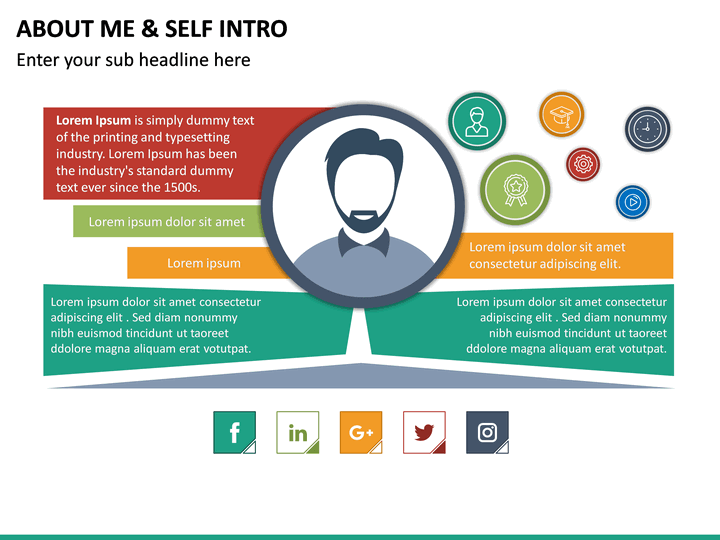 About Me/Self Intro PowerPoint Template SketchBubble