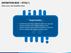 Definition Box – Style 1 PPT slide 1
