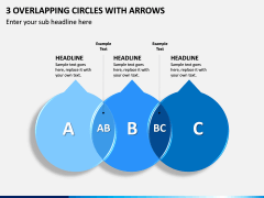 3 Overlapping Circles With Arrows PPT Slide 1
