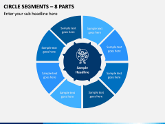 Circle Segments – 8 Parts PPT slide 1