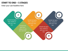Start To End – 5 Stages PPT slide 2