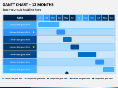 Gantt Chart PowerPoint and Google Slides Template - PPT Slides